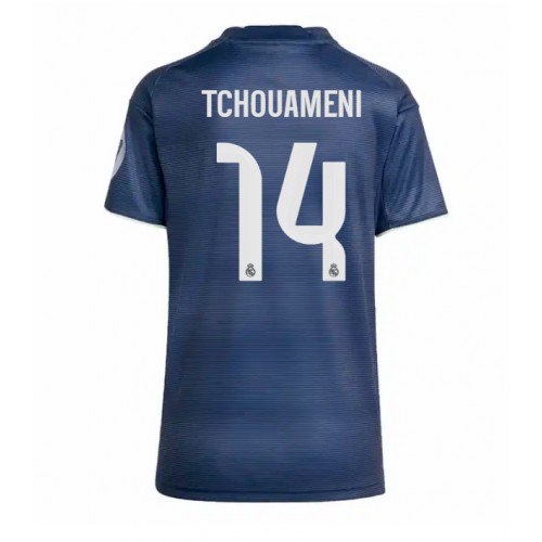 Ženski Nogometni dresi Real Madrid Aurelien Tchouameni #14 Gostujoči 2025-26 Kratek Rokav